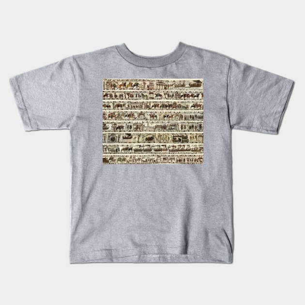 THE BAYEUX TAPESTRY Kids T-Shirt by BulganLumini